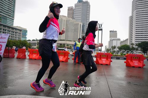 Race photo from Smartfren Run 2024