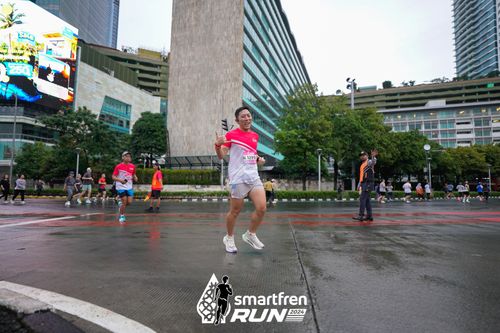 Race photo from Smartfren Run 2024