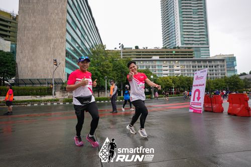 Race photo from Smartfren Run 2024
