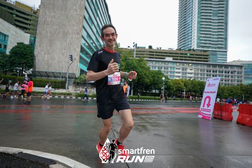 Race photo from Smartfren Run 2024