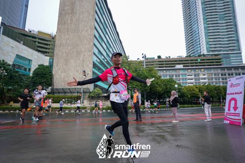Race photo from Smartfren Run 2024
