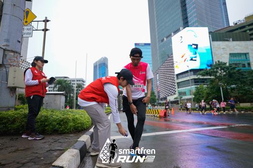 Race photo from Smartfren Run 2024