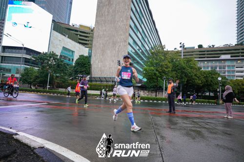 Race photo from Smartfren Run 2024