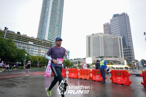 Race photo from Smartfren Run 2024