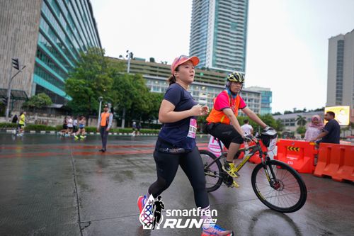 Race photo from Smartfren Run 2024