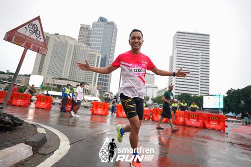 Race photo from Smartfren Run 2024