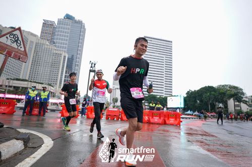Race photo from Smartfren Run 2024