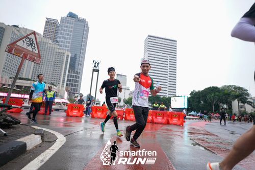Race photo from Smartfren Run 2024