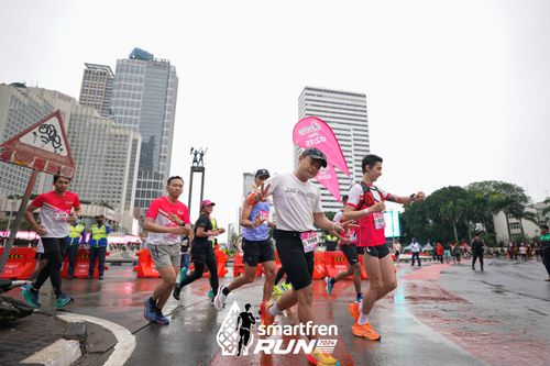 Race photo from Smartfren Run 2024
