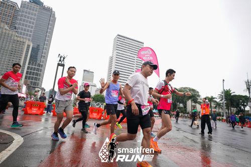Race photo from Smartfren Run 2024