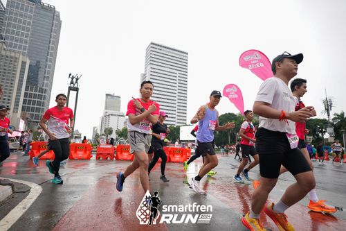 Race photo from Smartfren Run 2024