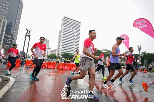 Race photo from Smartfren Run 2024