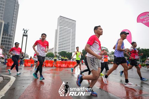 Race photo from Smartfren Run 2024
