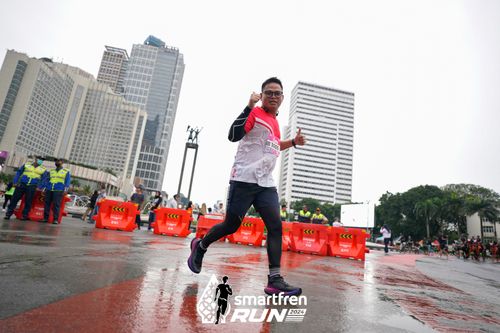 Race photo from Smartfren Run 2024