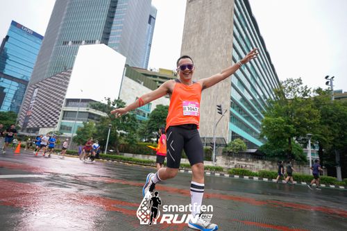 Race photo from Smartfren Run 2024