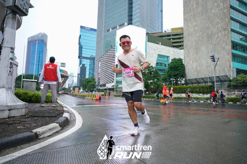 Race photo from Smartfren Run 2024
