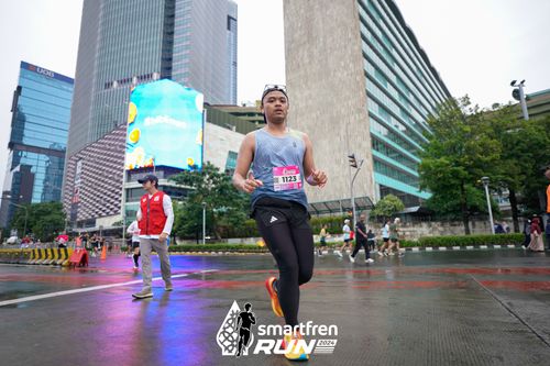 Race photo from Smartfren Run 2024