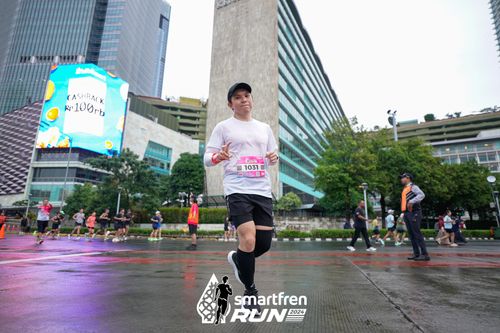 Race photo from Smartfren Run 2024