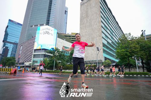 Race photo from Smartfren Run 2024