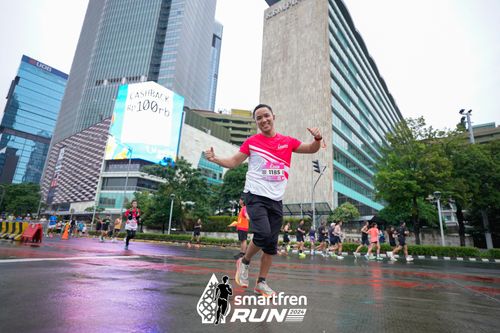 Race photo from Smartfren Run 2024