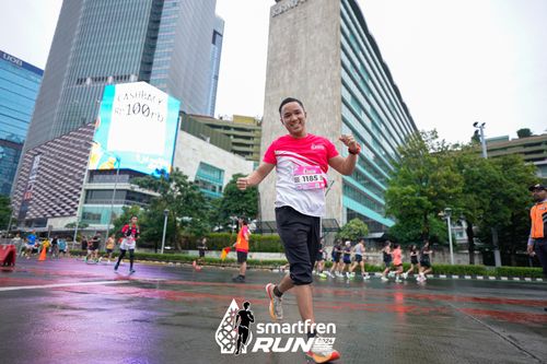 Race photo from Smartfren Run 2024