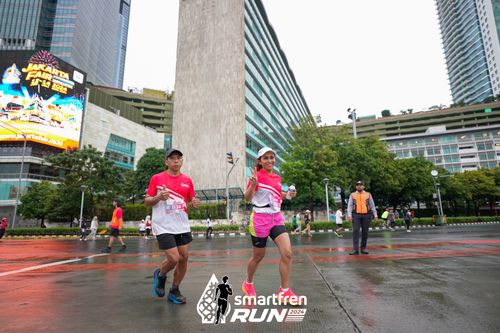 Race photo from Smartfren Run 2024