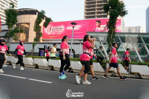 Race photo from Smartfren Run 2025 