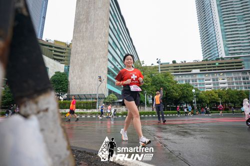 Race photo from Smartfren Run 2024