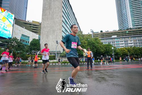 Race photo from Smartfren Run 2024