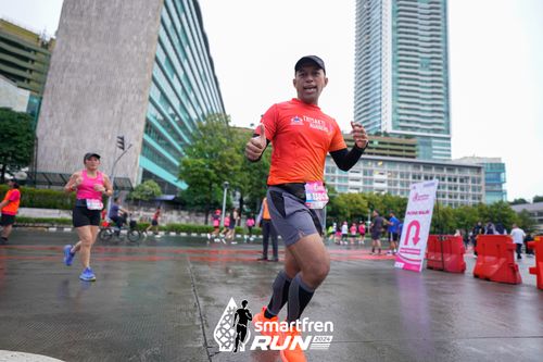 Race photo from Smartfren Run 2024