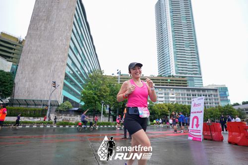 Race photo from Smartfren Run 2024
