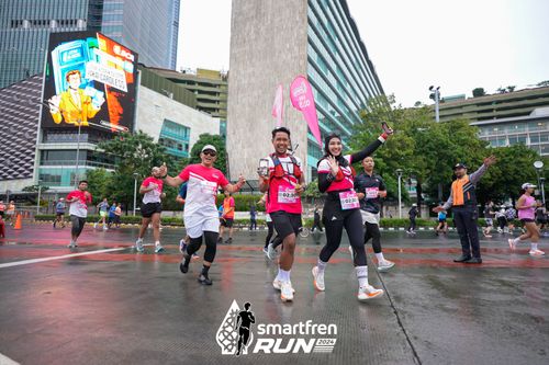 Race photo from Smartfren Run 2024