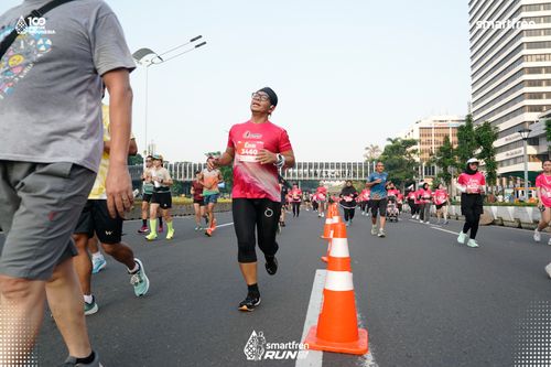 Race photo from Smartfren Run 2025 