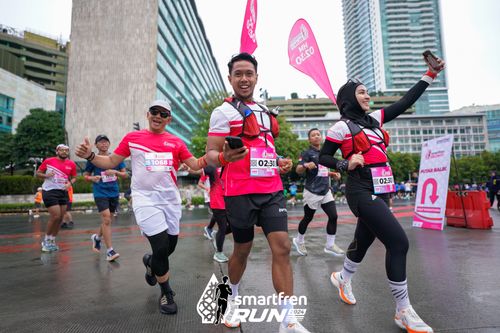 Race photo from Smartfren Run 2024