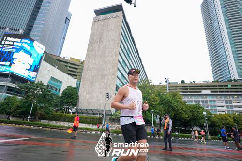 Race photo from Smartfren Run 2024