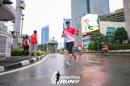 Race photo from Smartfren Run 2024