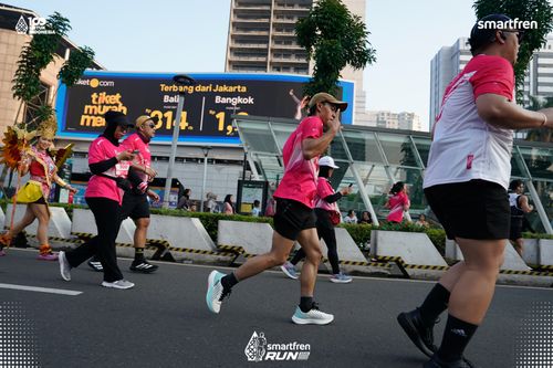 Race photo from Smartfren Run 2025 