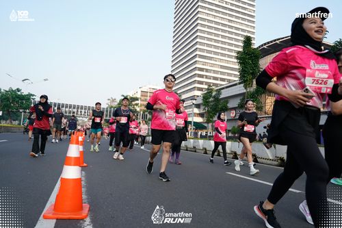 Race photo from Smartfren Run 2025 