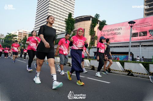 Race photo from Smartfren Run 2025 