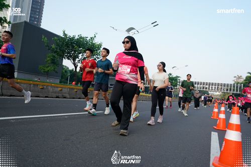 Race photo from Smartfren Run 2025 