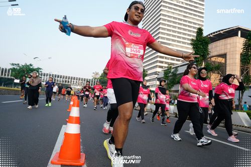 Race photo from Smartfren Run 2025 