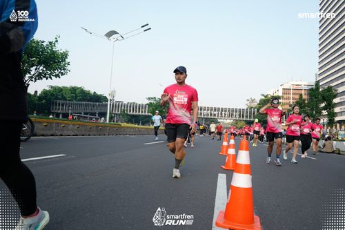Race photo from Smartfren Run 2025 