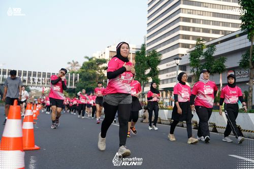 Race photo from Smartfren Run 2025 