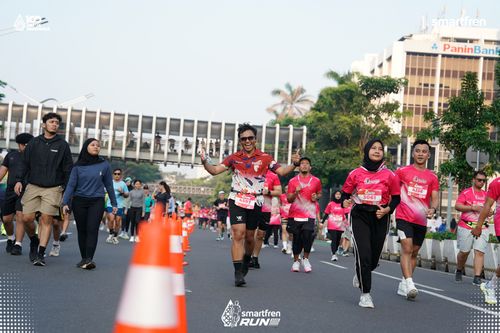Race photo from Smartfren Run 2025 