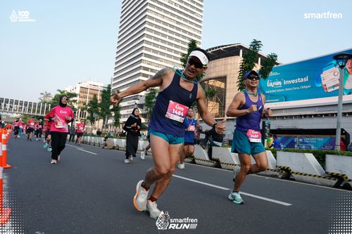Race photo from Smartfren Run 2025 