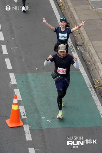 Race photo from Nu Skin Run 10K