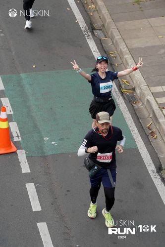Race photo from Nu Skin Run 10K