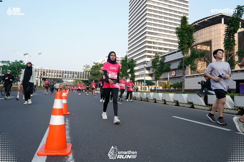 Race photo from Smartfren Run 2025 