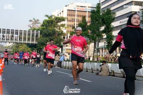 Race photo from Smartfren Run 2025 