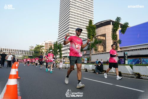 Race photo from Smartfren Run 2025 